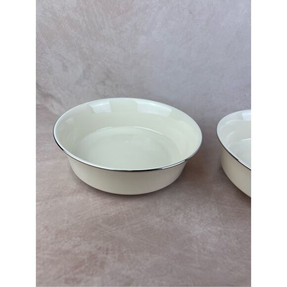 Lenox Solitaire 9 1/4" Round Vegetable Salad Serving Bowl Set of 2 - Picture 2 of 10